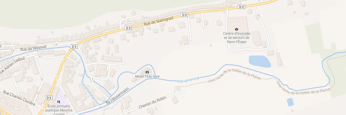 Plan du 36 Rue de Stalingrad à Raon-l’Étape