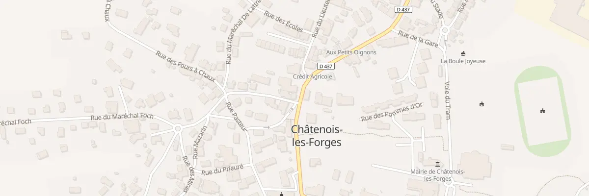 Plan du 4 Rue du Mal Foch à Châtenois-les-Forges
