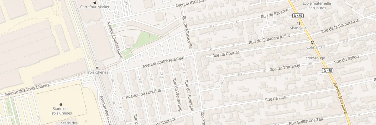 Plan du 45 Rue François Voltaire à Belfort
