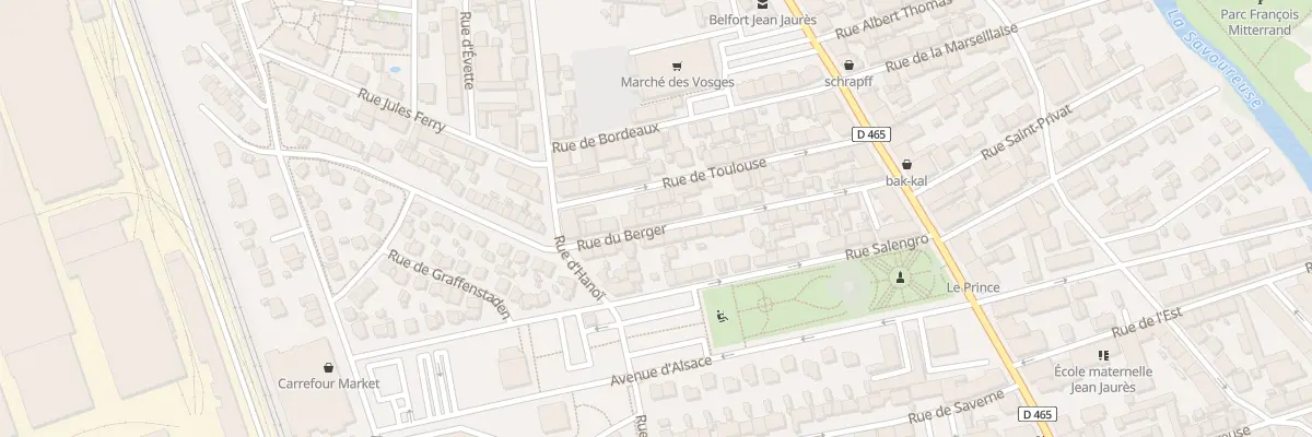 Plan du 22 Rue du Berger à Belfort