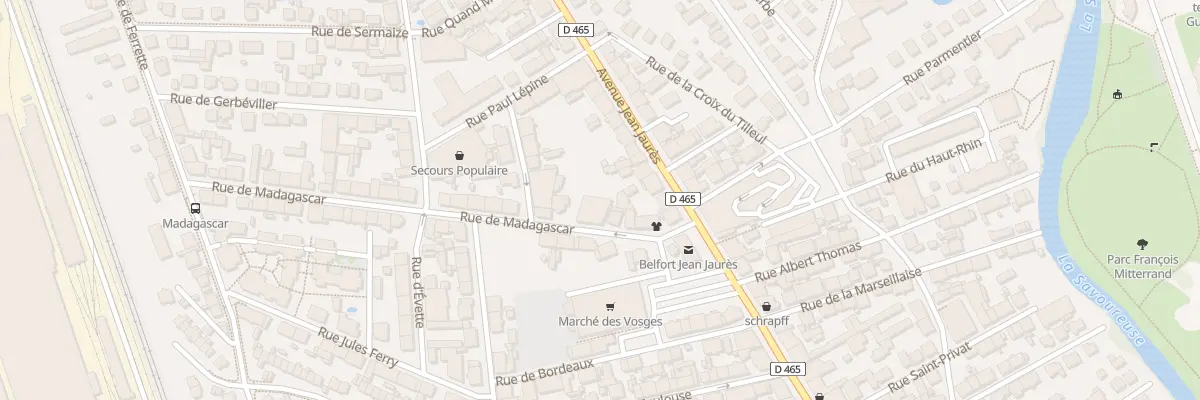 Plan du 6B Rue de Madagascar à Belfort