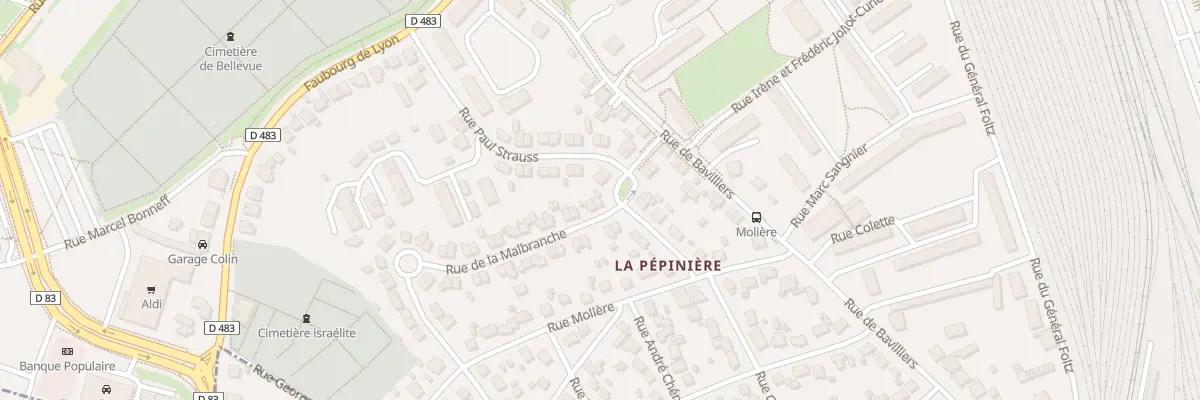 Plan du 10 Rue de la Malbranche à Belfort