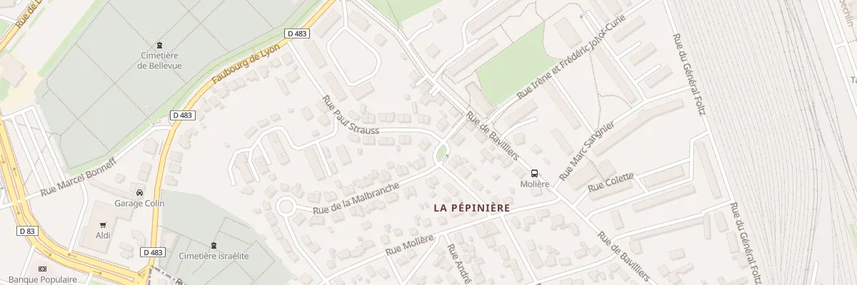 Plan du 6 Rue de la Malbranche à Belfort