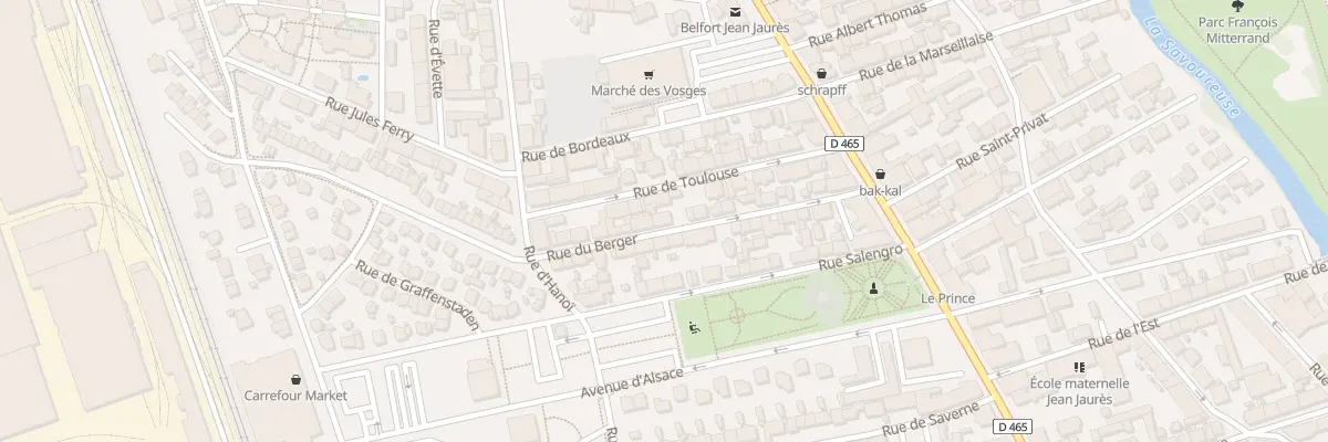 Plan du 18 Rue du Berger à Belfort