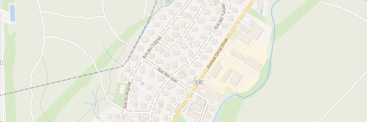 Plan du 3 Rue des Tulipes à Valdoie