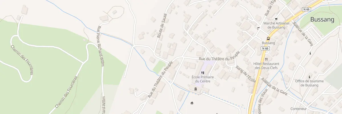 Plan du 26 Rue du Théâtre du Peuple à Bussang