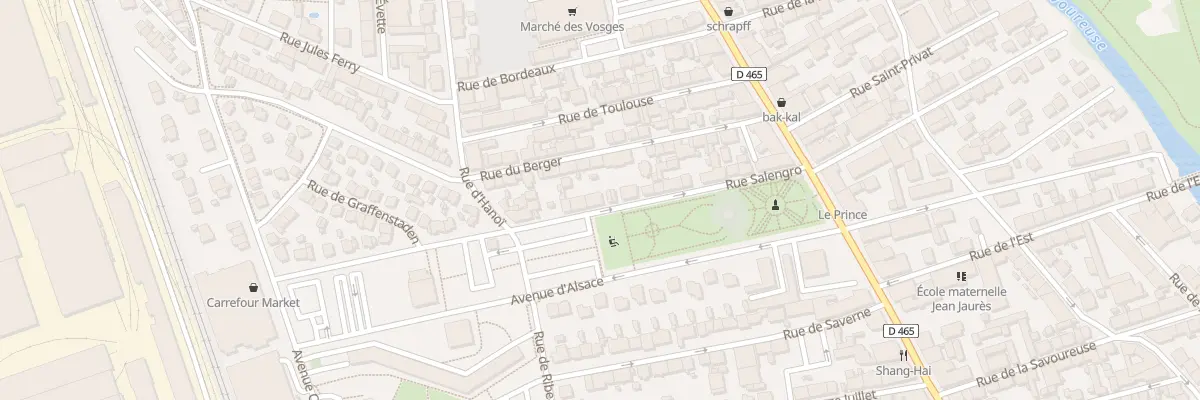 Plan du 18 Rue Roger Salengro à Belfort