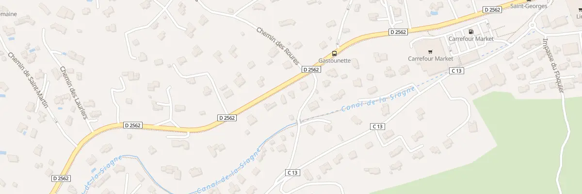 Plan du 925 Rte de Draguignan Cd 2562 au Tignet