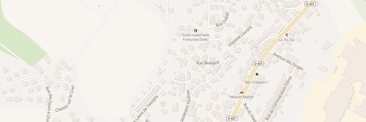 Plan du 1 Rue du Fort à Châtenois-les-Forges