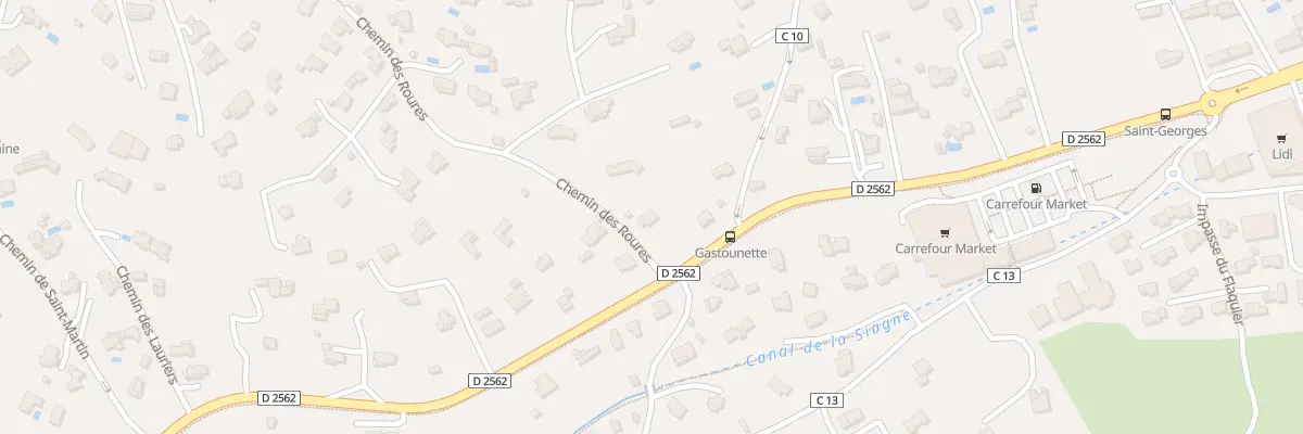 Plan du 856 Rte de Draguignan Cd 2562 au Tignet