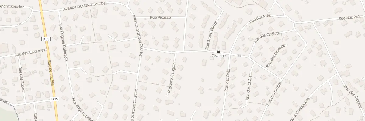 Plan du 8 Rue Cezanne à Seloncourt