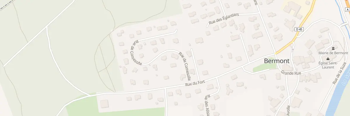 Plan du 1B Rue de Comesolle à Bermont