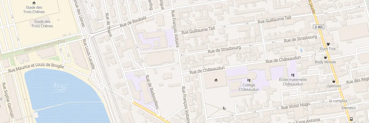Plan du 18 Rue François Voltaire à Belfort