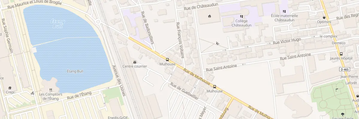 Plan du 1 Rue François Voltaire à Belfort