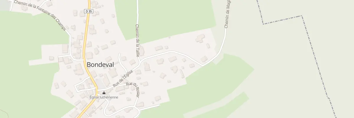 Plan du 5200 Rue de l’Eglise à Bondeval
