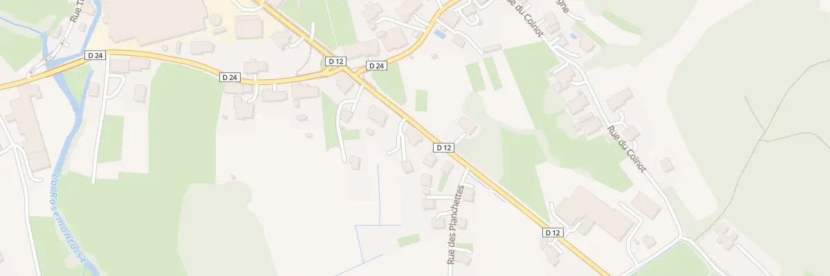 Plan du 28 Av de Lattre de Tassigny à Rougegoutte