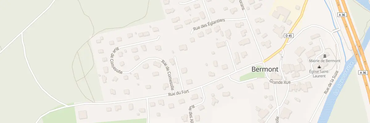 Plan du 16 Rue du Fort à Bermont