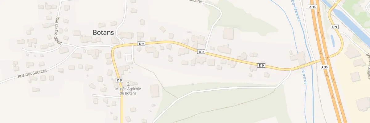 Plan du 17 Gr Grande Rue à Botans