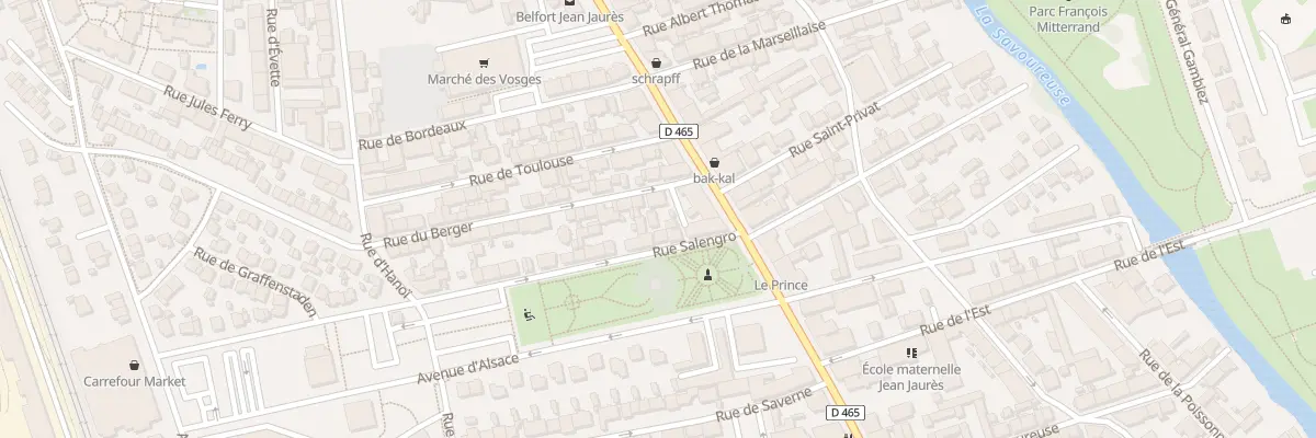 Plan du 3B Rue du Berger à Belfort
