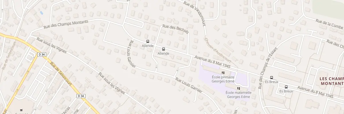 Plan du 32 Av du Huit Mai à Audincourt