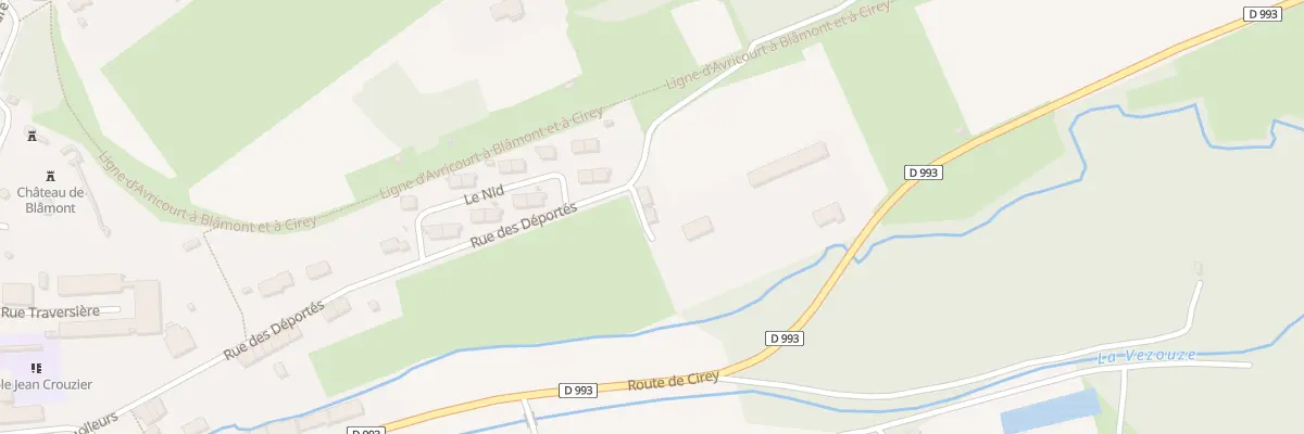 Plan du 9001 Les Grands Jardins à Blâmont