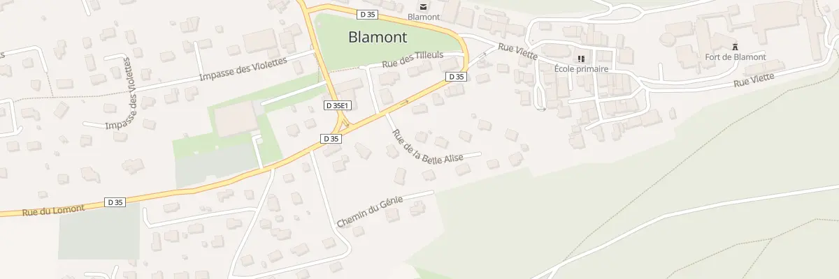 Plan du 2 Rue de la Belle Alise à Blamont