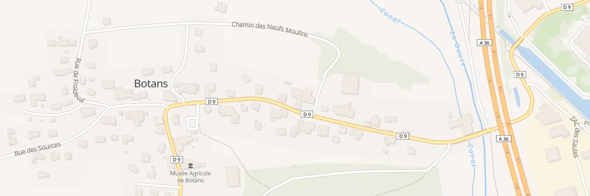 Plan du 12 Grande Rue à Botans