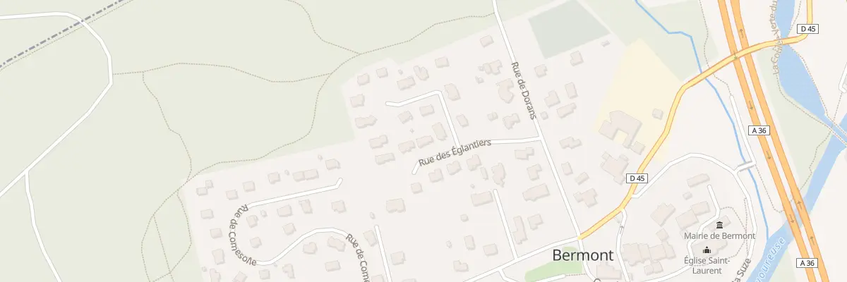 Plan du 2 Rue des Eglantiers à Bermont