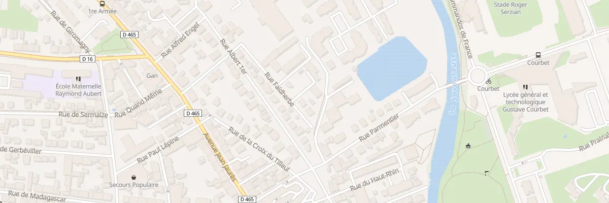 Plan du 4 Rue Faidherbe à Belfort