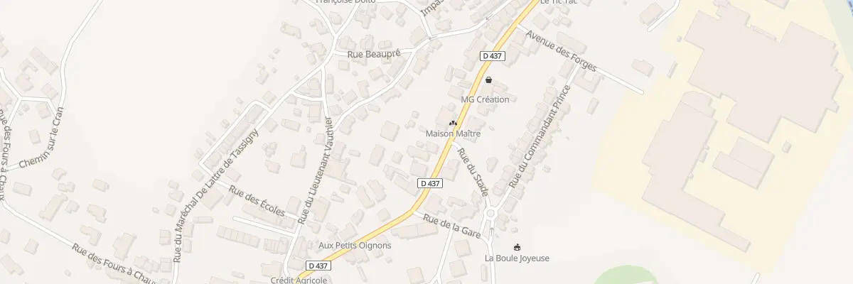 Plan du 54 Rue du Général de Gaulle à Châtenois-les-Forges