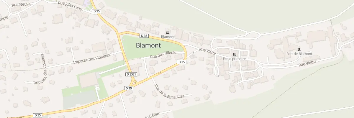 Plan du 2 Rue des Tilleuls à Blamont