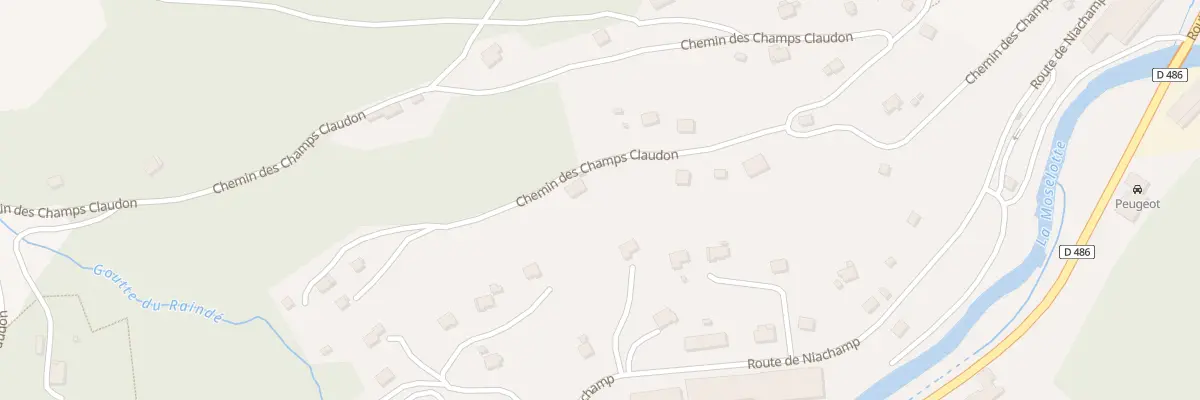 Plan du 19 Che des Champs Claudon à La Bresse