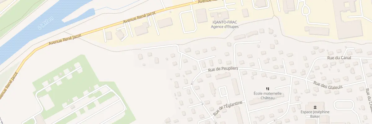 Plan du 3 Rue des Myosotis à Étupes