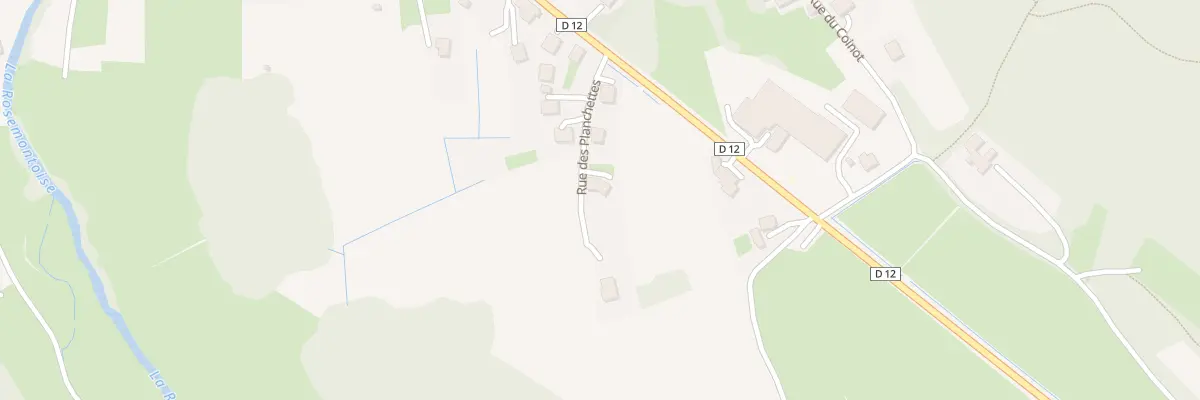 Plan du 1 Rue des Planchettes à Rougegoutte