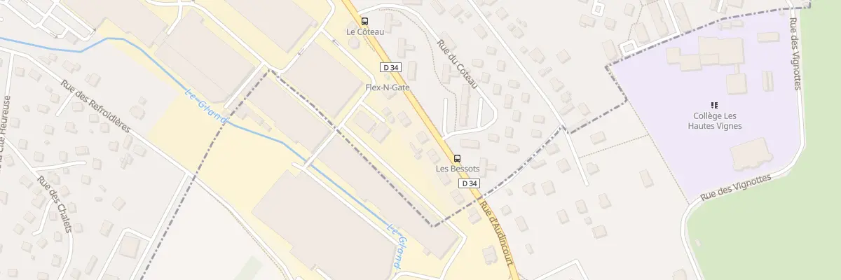 Plan du 98 Rue de Seloncourt à Audincourt