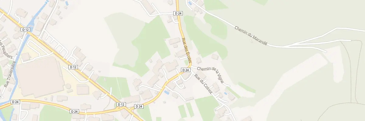 Plan du 28 Rue des Écoles à Rougegoutte