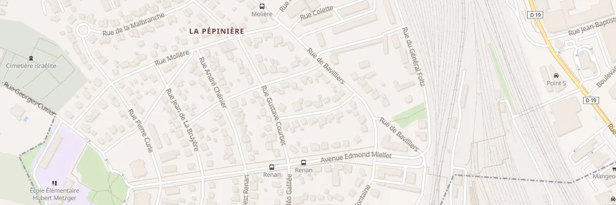 Plan du 8 Rue Jean-Jacques Rousseau à Belfort