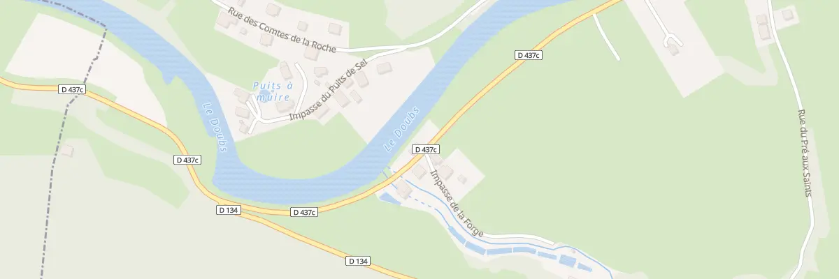 Plan du 1 Rte de Ste Ursanne à Soulce-Cernay