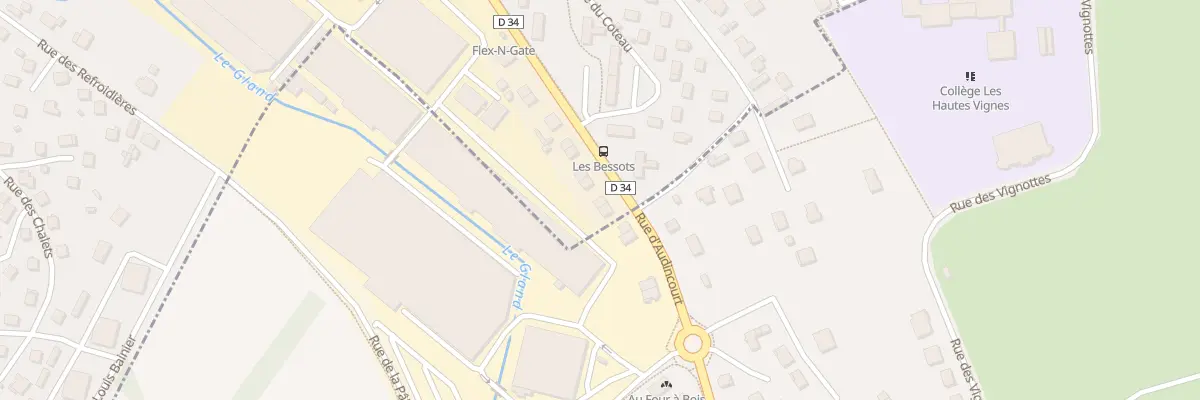 Plan du 108 Rue de Seloncourt à Audincourt