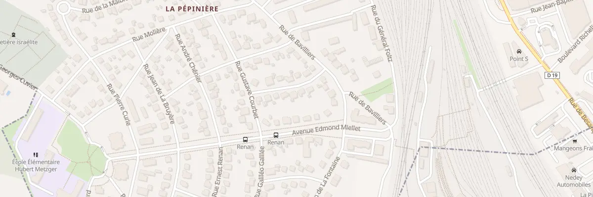 Plan du 5 Rue Jean-Jacques Rousseau à Belfort