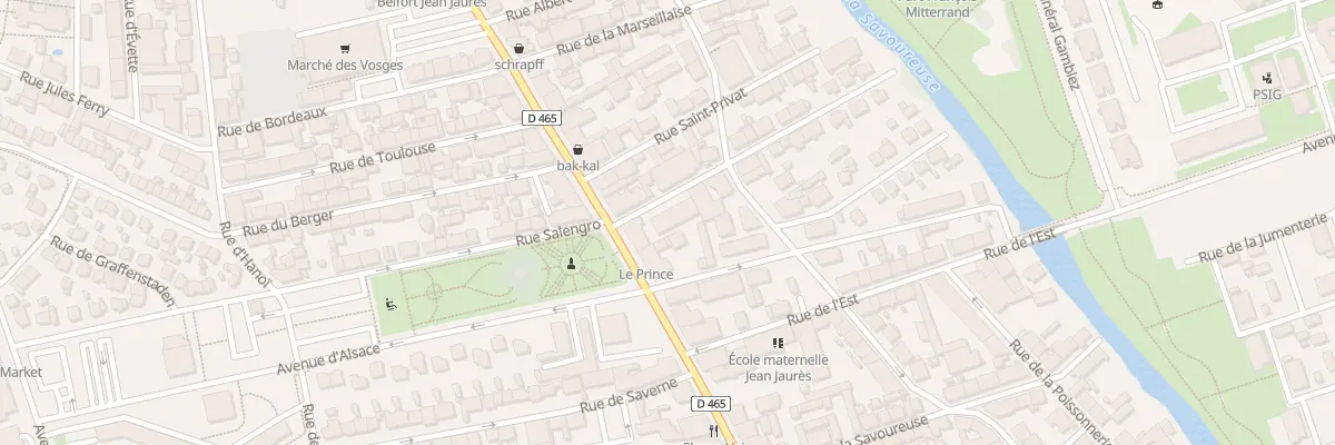 Plan du 15 Rue du Lavoir à Belfort