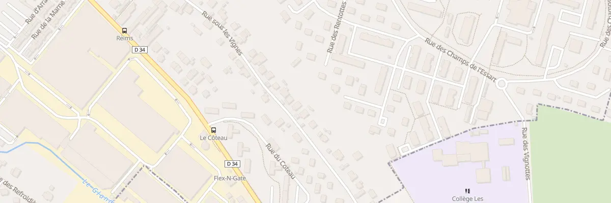 Plan du 51 Rue sous les Vignes à Audincourt