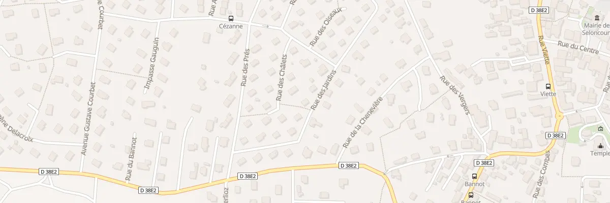 Plan du 11 Rue des Jardins à Seloncourt