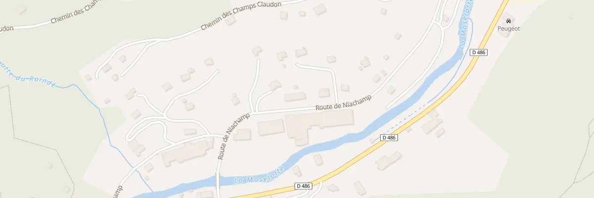 Plan du 42 Rte de Niachamp à La Bresse