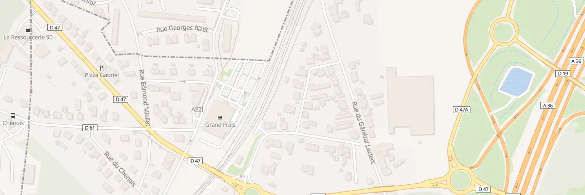 Plan du 4 Rue Georges Koechlin à Danjoutin