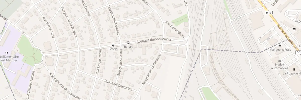 Plan du 5 Av Edmond Miellet à Belfort