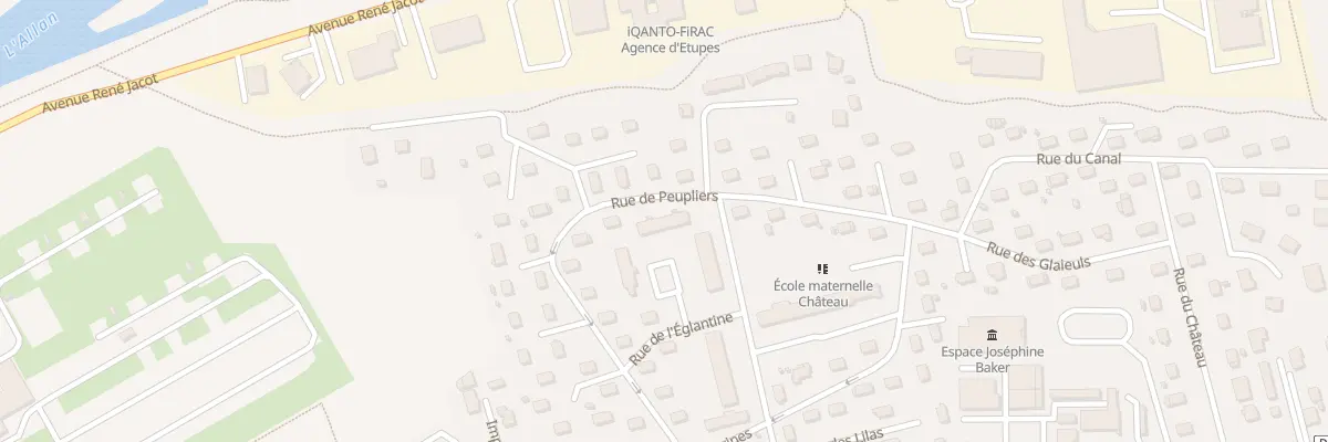 Plan du 16 Rue des Peupliers à Étupes