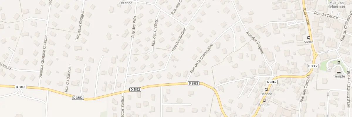 Plan du 13B Rue des Jardins à Seloncourt