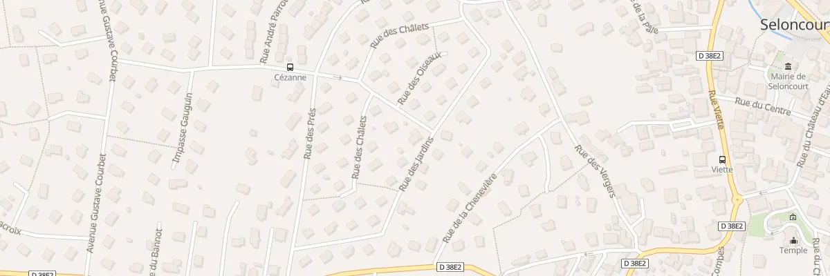 Plan du 15 Rue des Jardins à Seloncourt