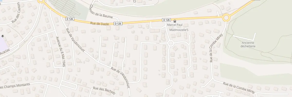 Plan du 36 Rue de Vandoncourt à Audincourt